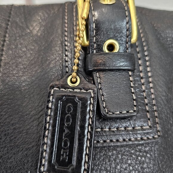 Coach Hamilton F12444 Satchel – Brown Pebbled Leather | EUC | COA - Picture 4 of 14